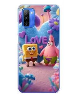 Чехол для Ulefone Note 12 с картинкой «Губка Боб Патрик»
