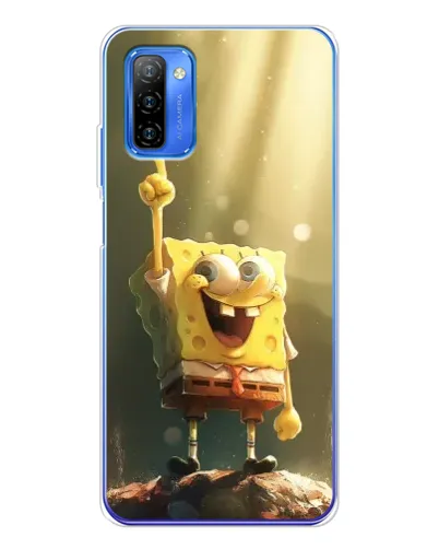Чехол для Ulefone Note 12 с картинкой «Сияющий Спанч Боб» Чехол для Ulefone Note 12 с картинкой «Сияющий Спанч Боб»