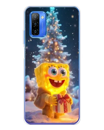 Чехол для Ulefone Note 12 с картинкой «Рождественский Спанч Боб» Чехол для Ulefone Note 12 с картинкой «Рождественский Спанч Боб»