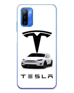 Чехол для Ulefone Note 12 с картинкой «Tesla White Style»