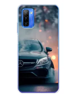Чехол для Ulefone Note 12 с картинкой «Mercedes — ночной город»