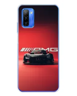 Чехол для Ulefone Note 12 с картинкой «Mercedes AMG — красная линия»