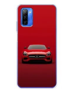 Чехол для Ulefone Note 12 с картинкой «Красный Mercedes AMG»