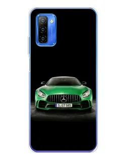 Чехол для Ulefone Note 12 с картинкой «Mercedes — неоновый лого»