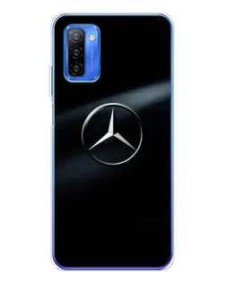 Чехол для Ulefone Note 12 с картинкой «Mercedes на металле»