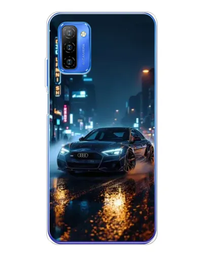 Чехол для Ulefone Note 12 с картинкой «Ночной город и Audi» Чехол для Ulefone Note 12 с картинкой «Ночной город и Audi»
