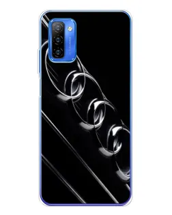 Чехол для Ulefone Note 12 с картинкой «Audi — абстрактные кольца»