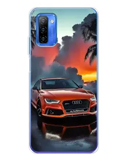 Чехол для Ulefone Note 12 с картинкой «Audi — закат»