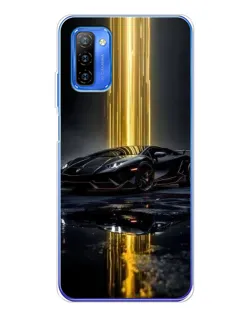 Чехол для Ulefone Note 12 с картинкой «Ночной Lamborghini драйв»