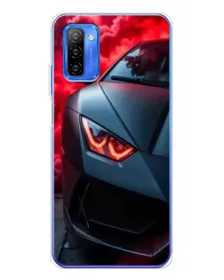Чехол для Ulefone Note 12 с картинкой «Lamborghini красное сияние»