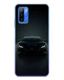 Чехол для Ulefone Note 12 с картинкой «Черный Lamborghini Aventador»