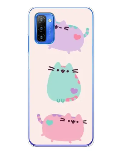 Чехол для Ulefone Note 12 с картинкой «Pusheen трио» Чехол для Ulefone Note 12 с картинкой «Pusheen трио»