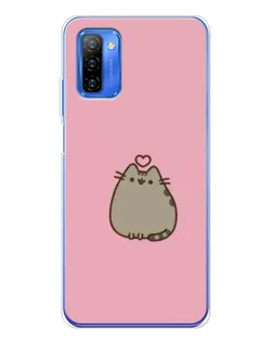 Чехол для Ulefone Note 12 с картинкой «Pusheen сердце»