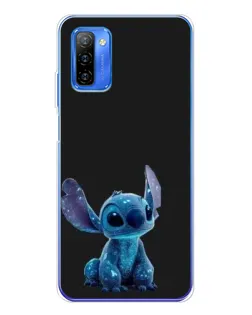 Чехол для Ulefone Note 12 с картинкой «Стич на черном»