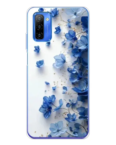 Чехол для Ulefone Note 12 с картинкой «Голубой цветочный каскад» Чехол для Ulefone Note 12 с картинкой «Голубой цветочный каскад»