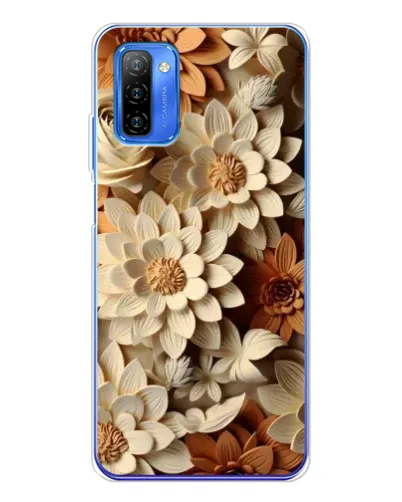 Чехол для Ulefone Note 12 с картинкой «Бежевый флористический декор» Чехол для Ulefone Note 12 с картинкой «Бежевый флористический декор»