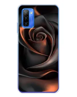 Чохол для Ulefone Note 12 з картинкою «Шовкова чорна троянда»