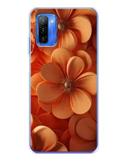 Чохол для Ulefone Note 12 з картинкою «Помаранчева макро квітка»