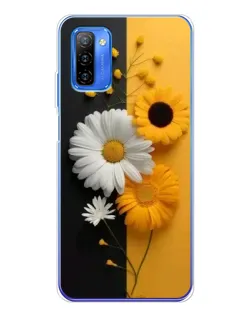 Чохол для Ulefone Note 12 з картинкою «Соняшник та ромашка»