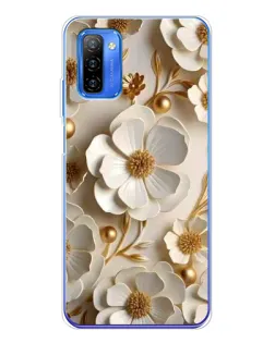 Чохол для Ulefone Note 12 з картинкою «Білі паперові квіти»