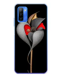 Чохол для Ulefone Note 12 з картинкою «Срібна фантазійна квітка»