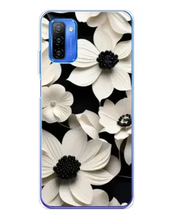 Чохол для Ulefone Note 12 з картинкою «Об'ємні білі квіти»