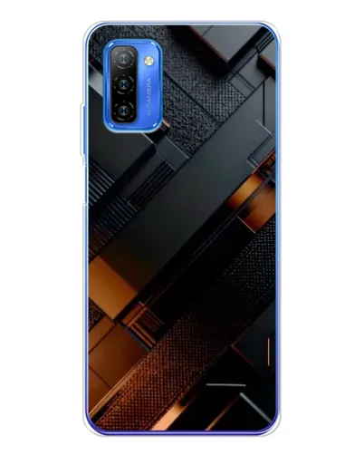 Чохол для Ulefone Note 12 з картинкою «Чорні геометричні блоки» Чохол для Ulefone Note 12 з картинкою «Чорні геометричні блоки»