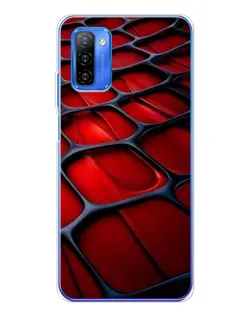 Чохол для Ulefone Note 12 з картинкою «Червона глянцева сітка»