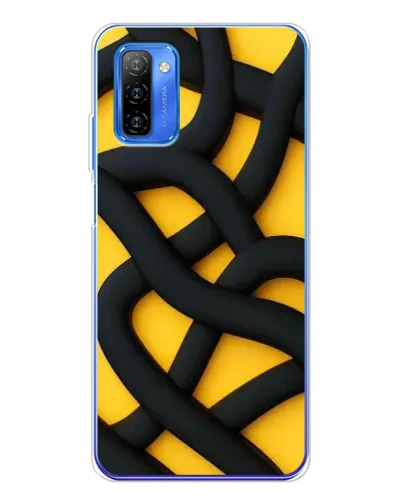 Чохол для Ulefone Note 12 з картинкою «Чорне жовте переплетення» Чохол для Ulefone Note 12 з картинкою «Чорне жовте переплетення»