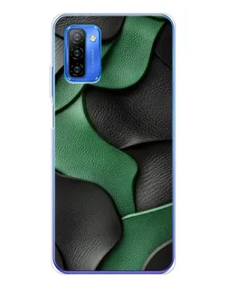 Чохол для Ulefone Note 12 з картинкою «Зелені шкіряні хвилі»