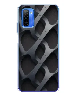 Чохол для Ulefone Note 12 з картинкою «Об'ємне сіре плетіння»
