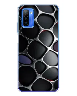 Чохол для Ulefone Note 12 з картинкою «Об'ємна темна решітка»