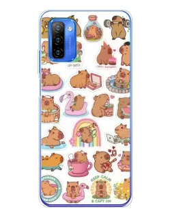 Чехол для Ulefone Note 12 с картинкой «Капибары набор» Чехол для Ulefone Note 12 с картинкой «Капибары набор»