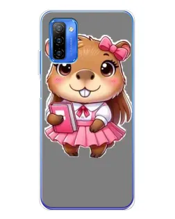 Чехол для Ulefone Note 12 с картинкой «Девочка капибара» Чехол для Ulefone Note 12 с картинкой «Девочка капибара»