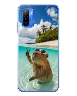 Чехол для Ulefone Note 12 с картинкой «Капибара на море» Чехол для Ulefone Note 12 с картинкой «Капибара на море»
