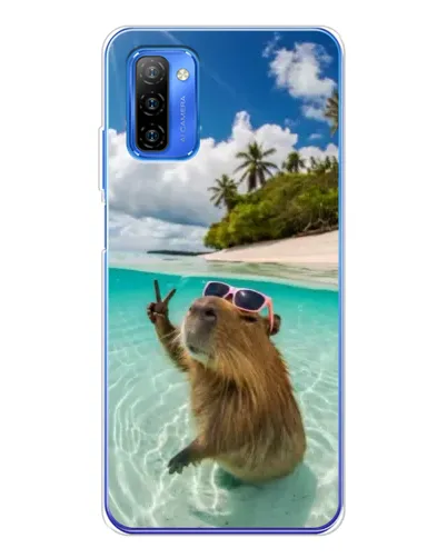 Чехол для Ulefone Note 12 с картинкой «Капибара на море» Чехол для Ulefone Note 12 с картинкой «Капибара на море»