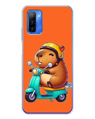 Чехол для Ulefone Note 12 с картинкой «Капибара на скутере» Чехол для Ulefone Note 12 с картинкой «Капибара на скутере»