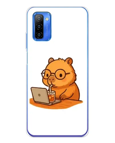Чехол для Ulefone Note 12 с картинкой «Капибара с ноутбуком» Чехол для Ulefone Note 12 с картинкой «Капибара с ноутбуком»
