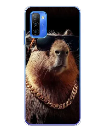 Чехол для Ulefone Note 12 с картинкой «Капибара золотая цепь» Чехол для Ulefone Note 12 с картинкой «Капибара золотая цепь»