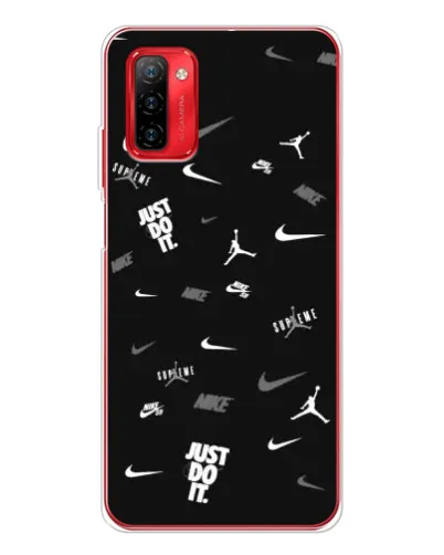 Чохол для Ulefone Note 12P з картинкою «Nike Black Pattern» Чохол для Ulefone Note 12P з картинкою «Nike Black Pattern»