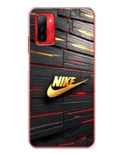 Чохол для Ulefone Note 12P з картинкою «Золотий Nike на металі»