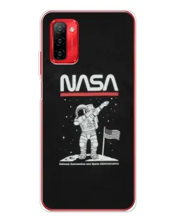 Чохол для Ulefone Note 12P з картинкою «NASA — крокуємо по Місяцю»