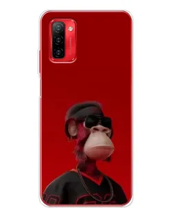 Чохол для Ulefone Note 12P з картинкою «Bored Ape в червоному»