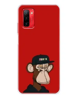 Чохол для Ulefone Note 12P з картинкою «Bored Ape — червоний фон»