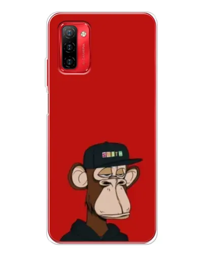 Чохол для Ulefone Note 12P з картинкою «Bored Ape — червоний фон» Чохол для Ulefone Note 12P з картинкою «Bored Ape — червоний фон»
