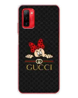 Чехол для Ulefone Note 12P с картинкой «Минни Маус Gucci — черный»