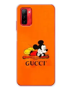Чехол для Ulefone Note 12P с картинкой «Микки Маус Gucci — оранж»