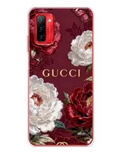 Чехол для Ulefone Note 12P с картинкой «Gucci — бордовые розы»