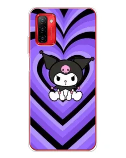 Чохол для Ulefone Note 12P з картинкою «Kuromi та фіолетові серця»
