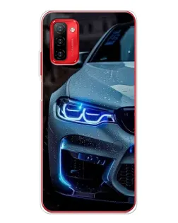 Чохол для Ulefone Note 12P з картинкою «Погляд BMW з синіми фарами»